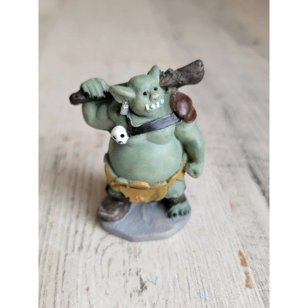 Halloween village goblin troll club monster accessory unique home decor skull